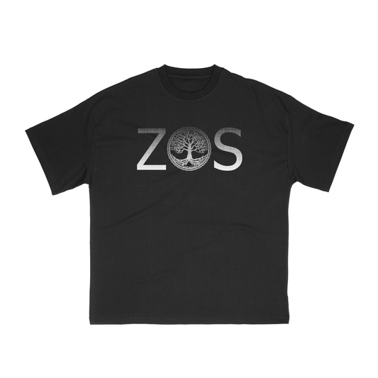 BLACK ZOS LOGO T-SHIRT