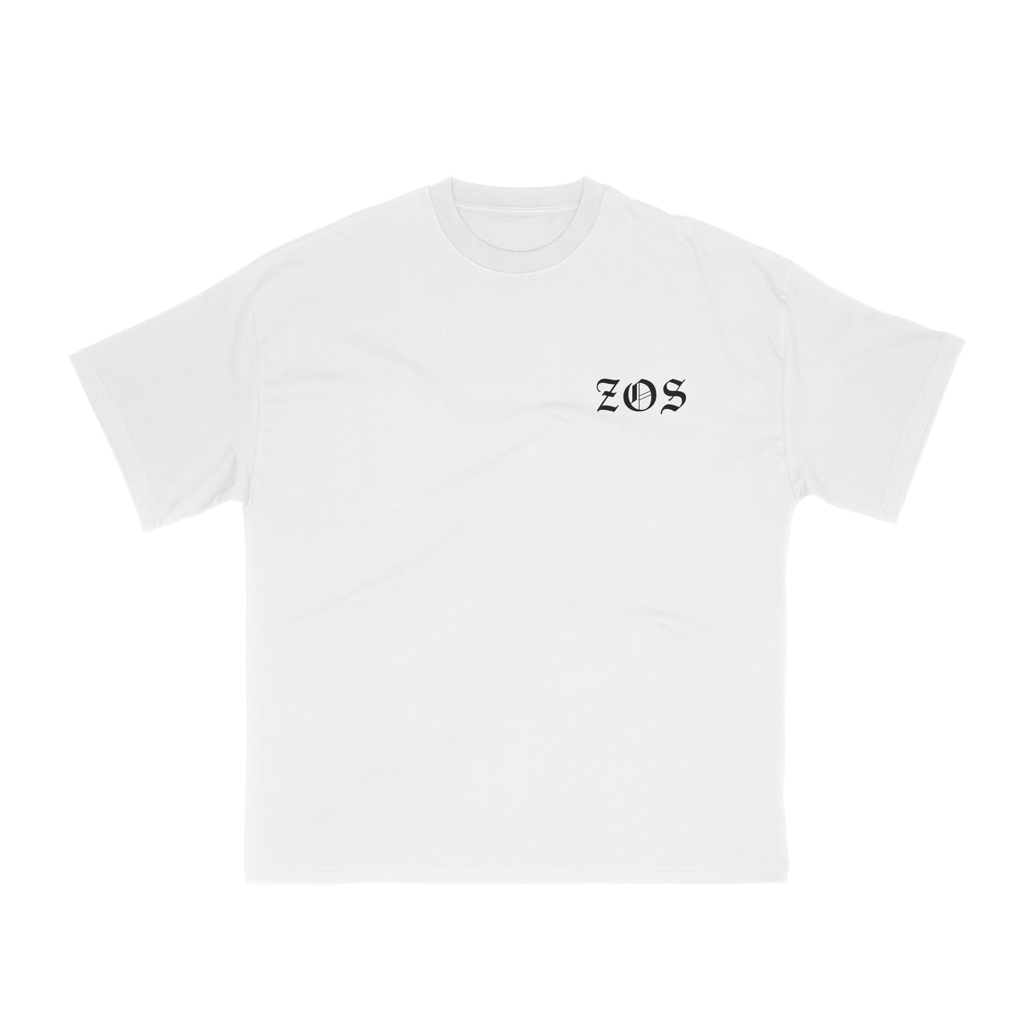 WHITE ZOS OLD ENGLISH T-SHIRT