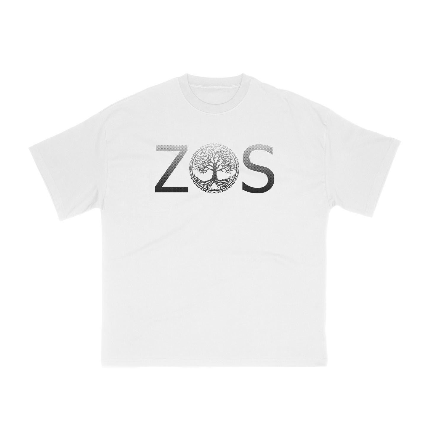 WHITE ZOS LOGO T-SHIRT